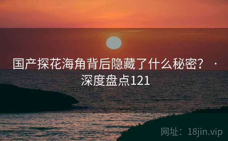 国产探花海角背后隐藏了什么秘密？ · 深度盘点121
